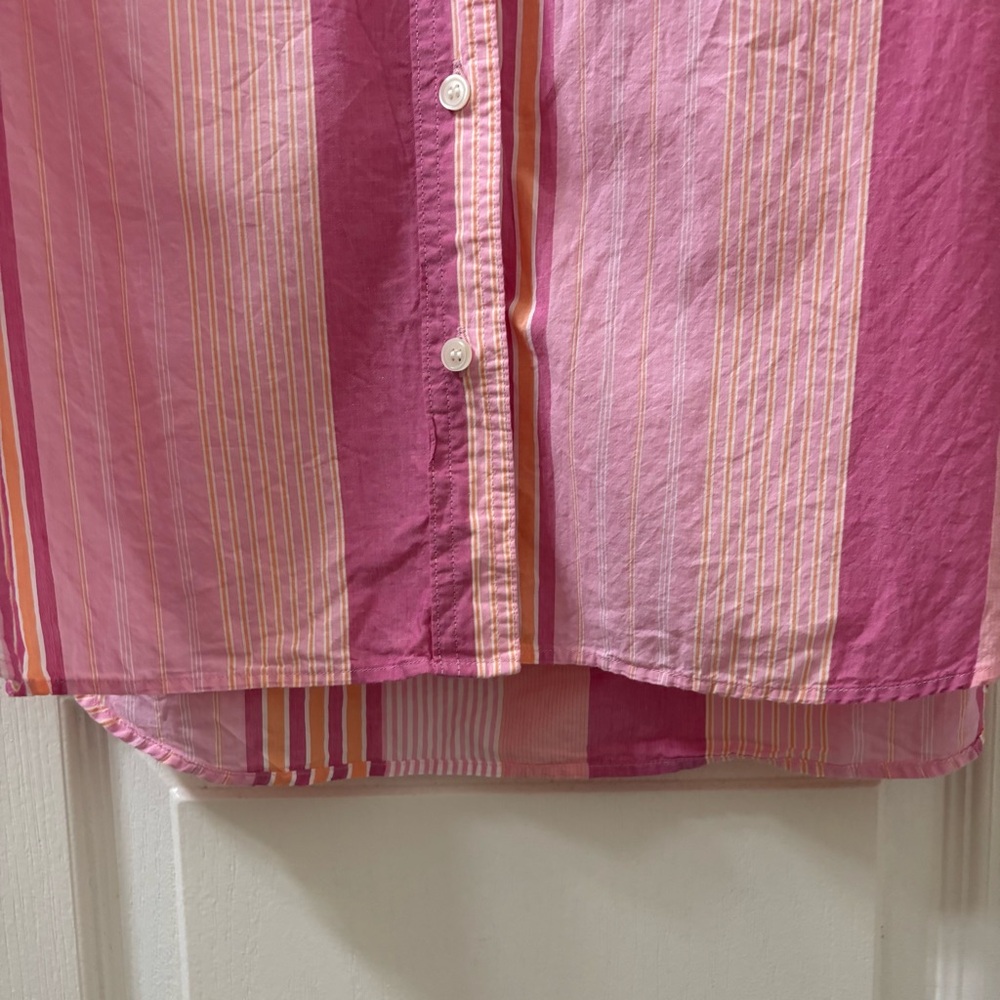 GAP Pink Striped Button-Down Shirt - Picture 8 of 16